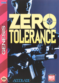 Zero Tolerance Sega Genesis  box art
